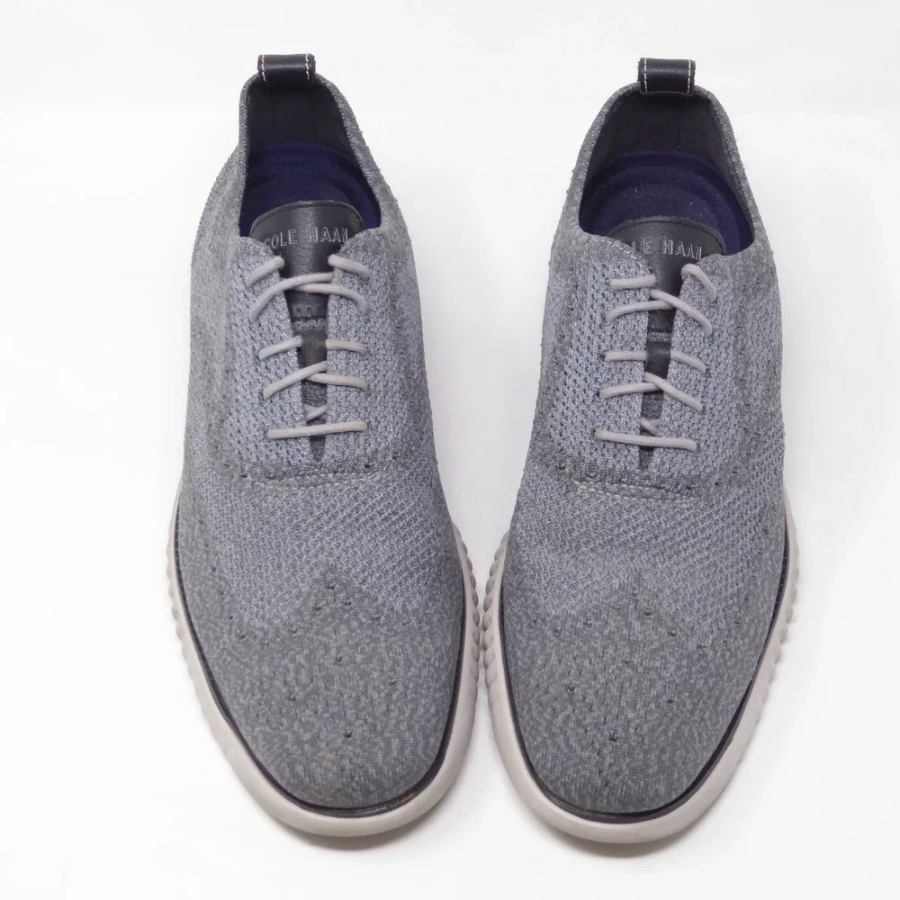 Cole Haan Mens 2.Zerogrand Stitchlite Oxford Gray Wingtip C27565 Size 12
